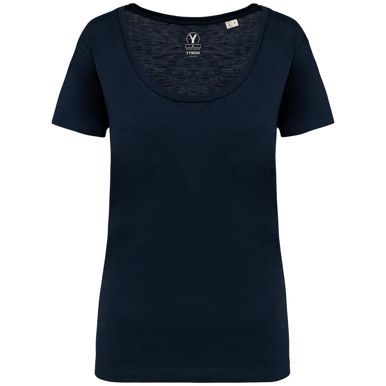 damen-slub-t-shirt-bio-baumwolle-navy