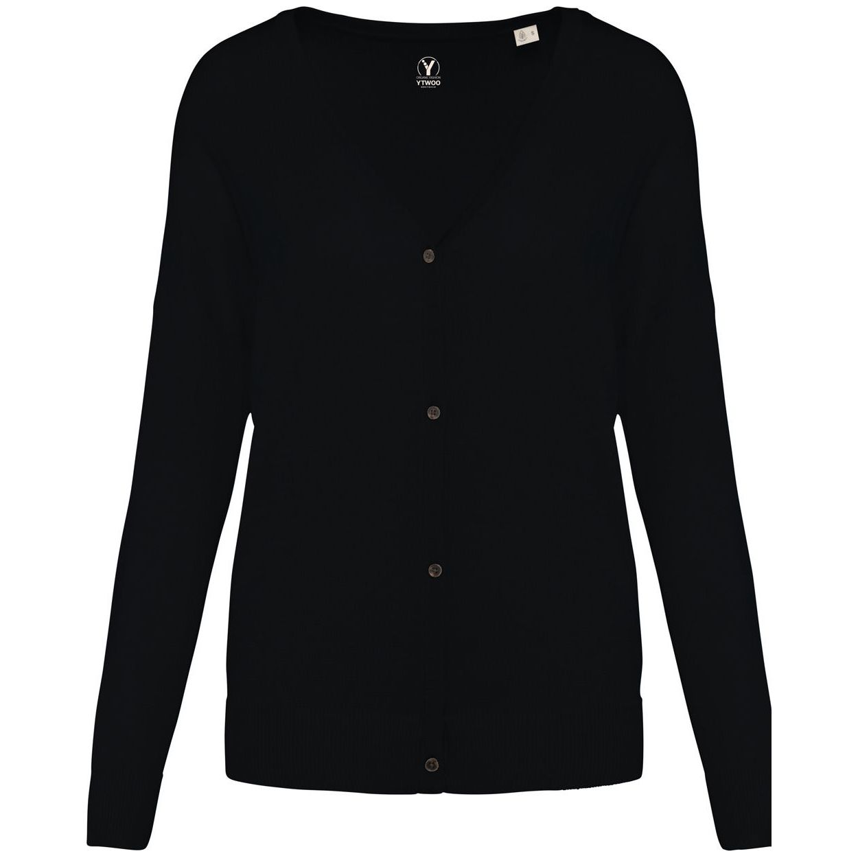 damen-strickjacke-tencel-lyocell-bio-schwarz