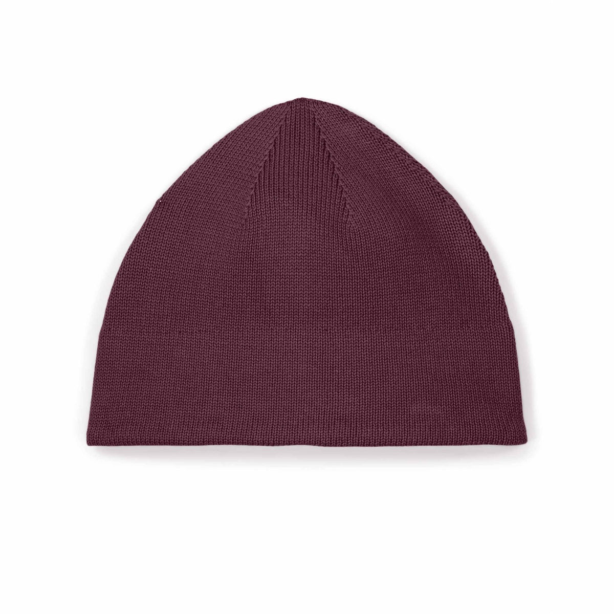 Unisex Beanie Deep Plum – Produktansicht vorne