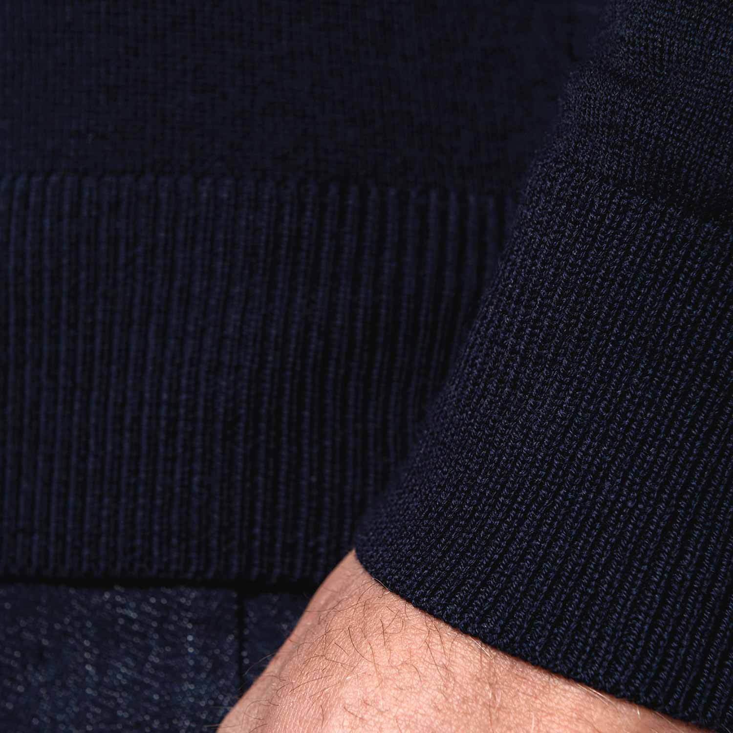 Herren-Merinopullover mit Rollkragen