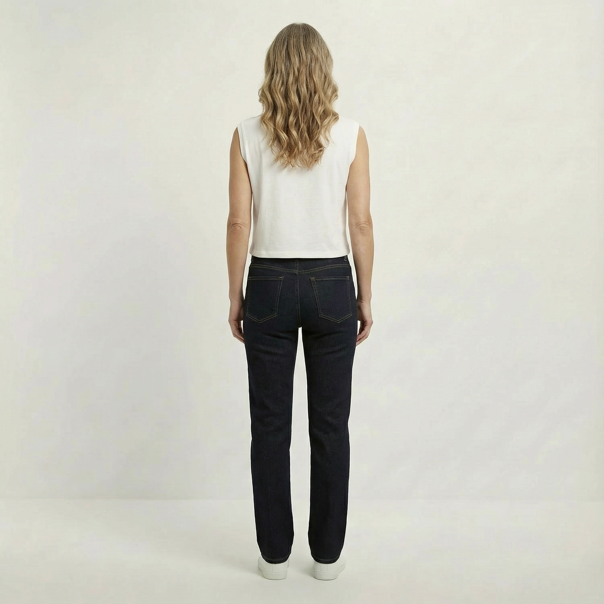 Ärmelloses Damen-Crop-T-Shirt aus Bio-Baumwolle