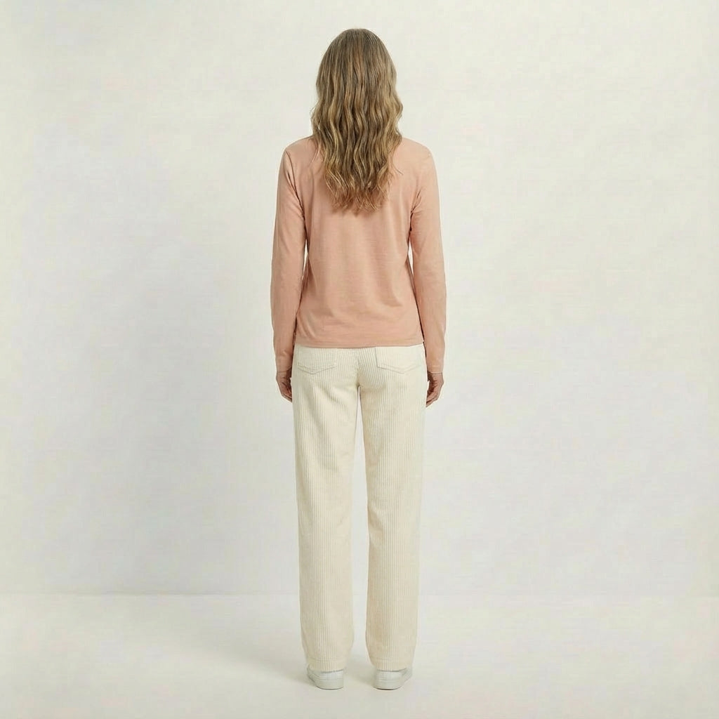 Basic Damen Langarmshirt aus 100% Biobaumwolle