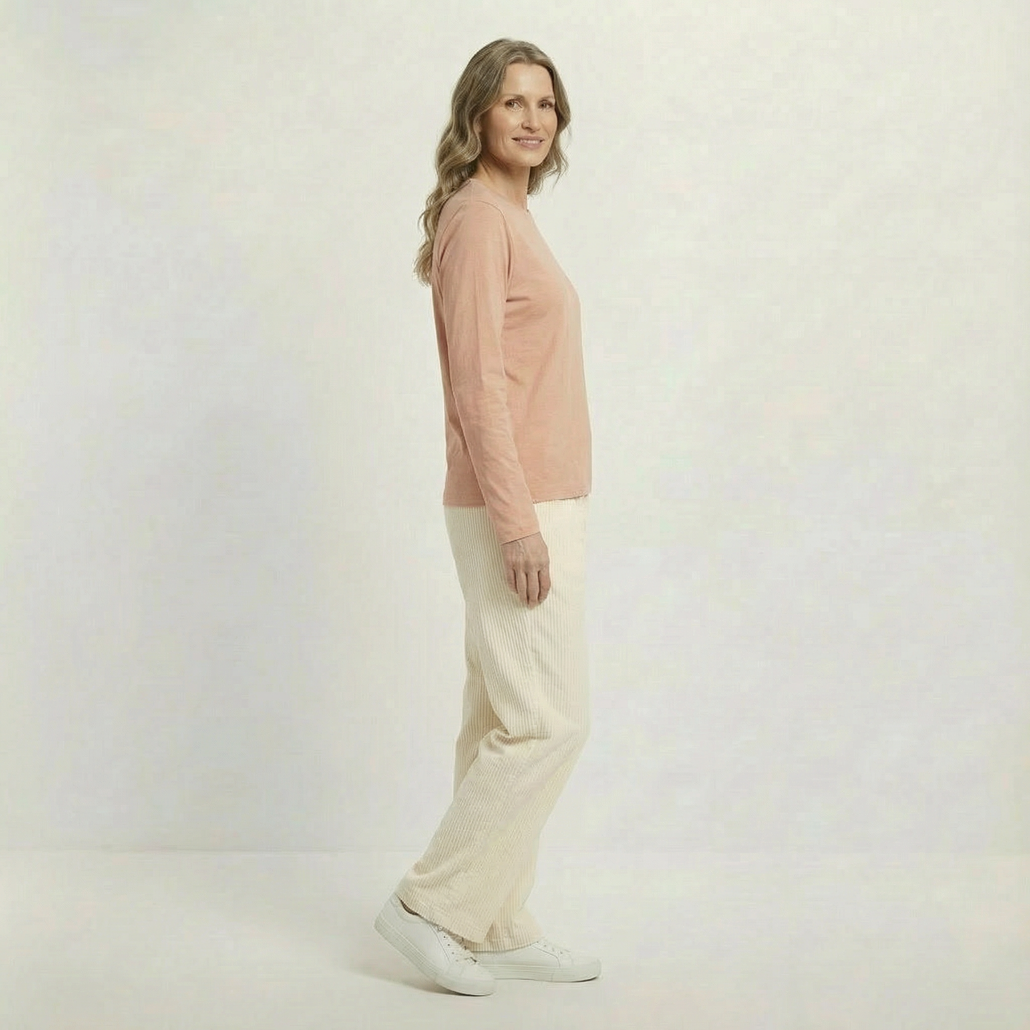 Basic Damen Langarmshirt aus 100% Biobaumwolle