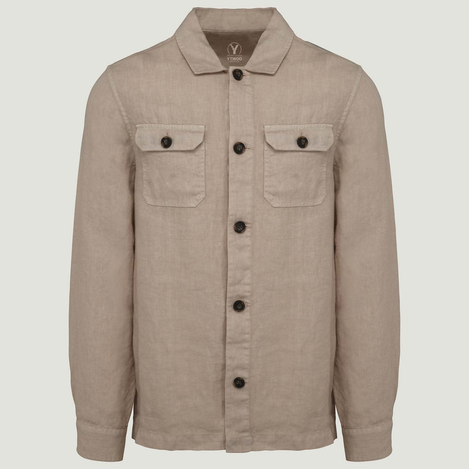 Herren Leinen Hemdjacke