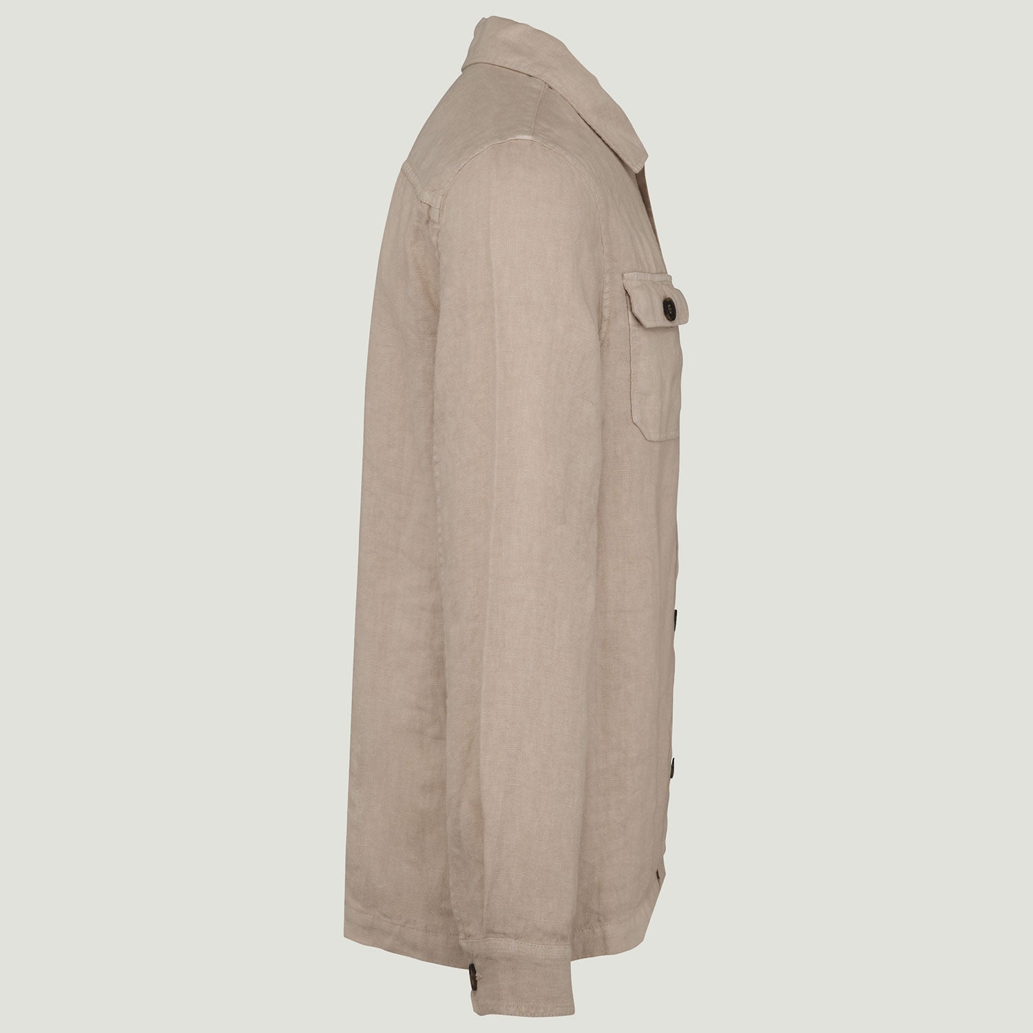 Herren Leinen Hemdjacke