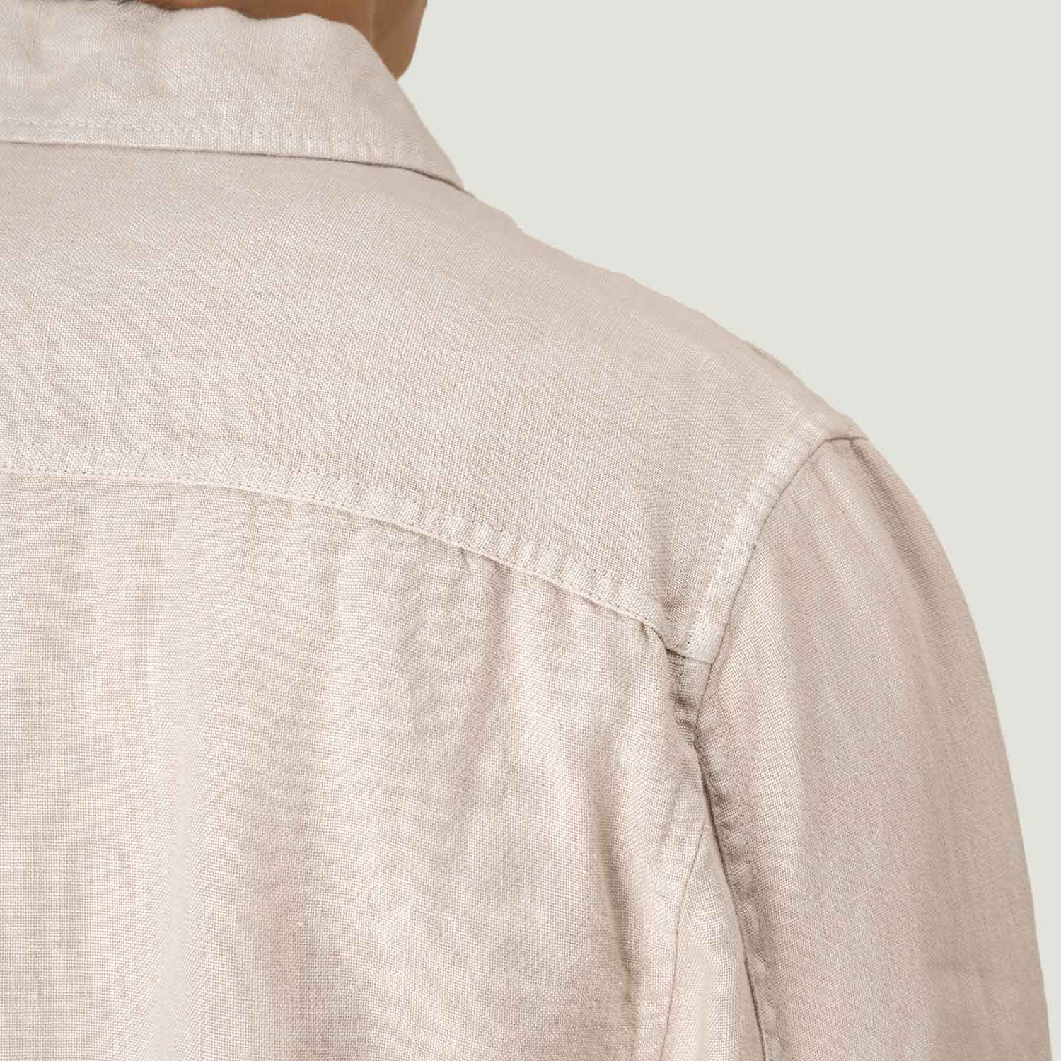 Herren Leinen Hemdjacke