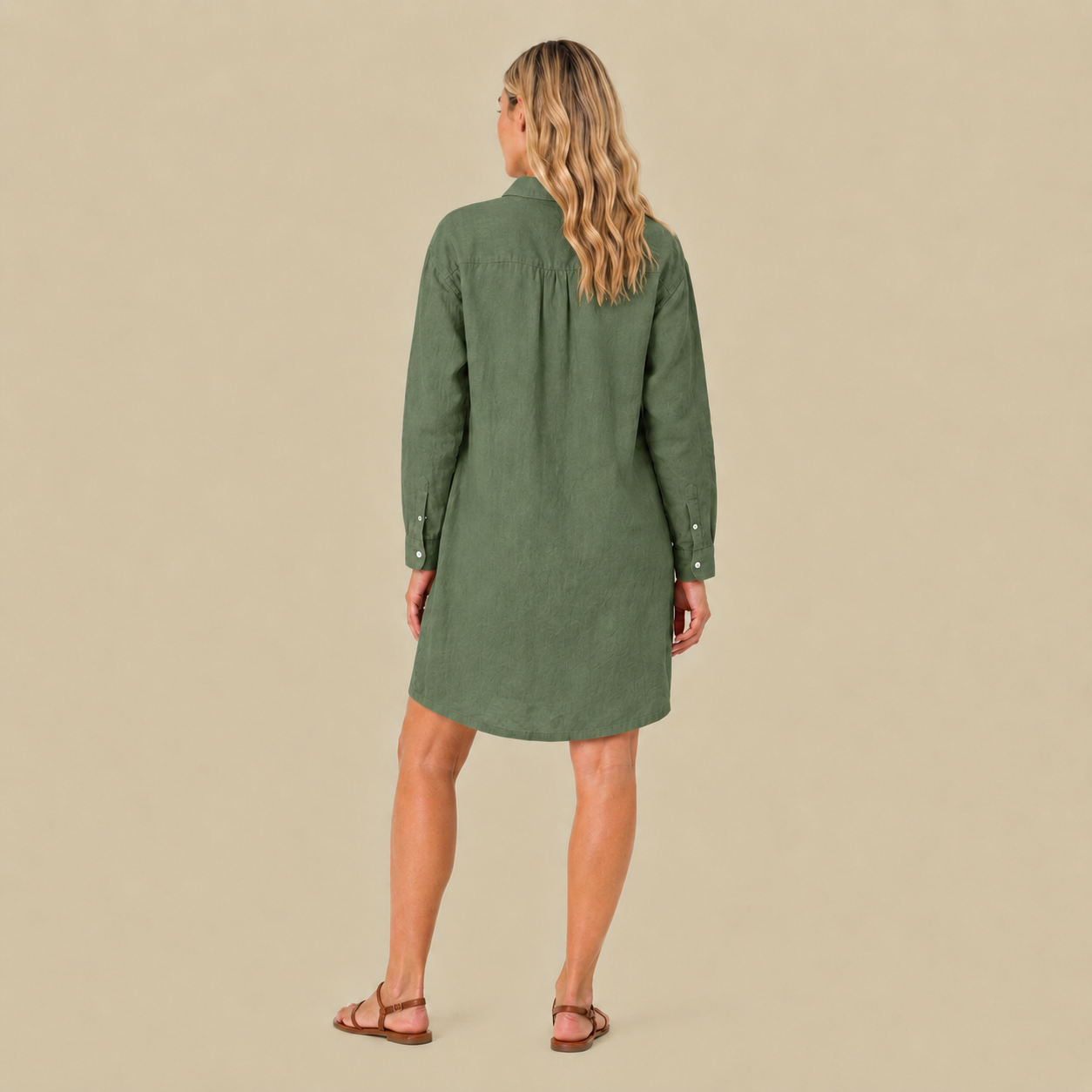 Leinen-Hemdblusenkleid