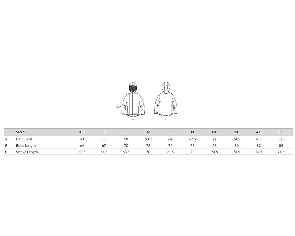 nachhaltige-regenjacke_recyceltes-pet_sizeguide_01