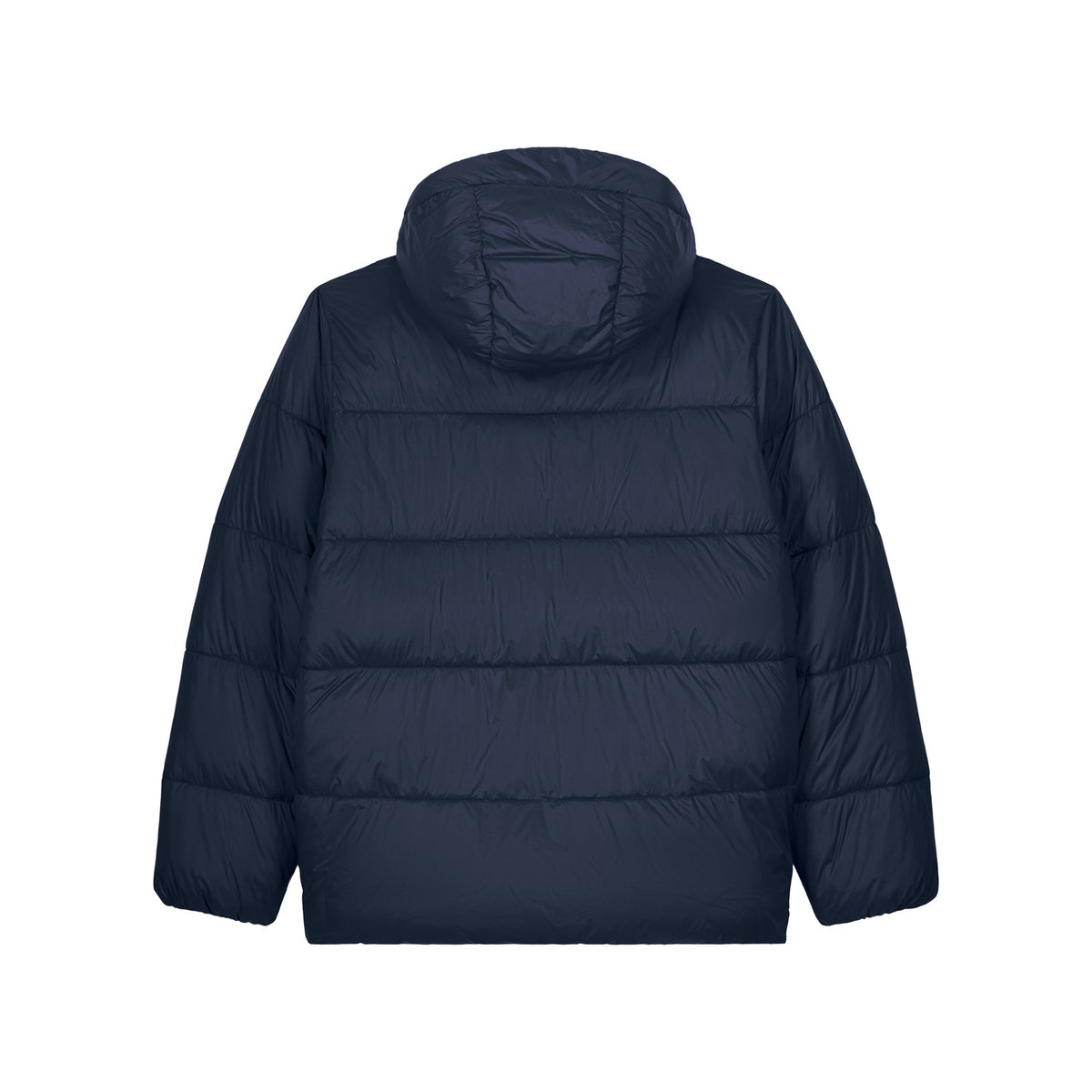 Unisex Pufferjacke Navy – Produktansicht hinten