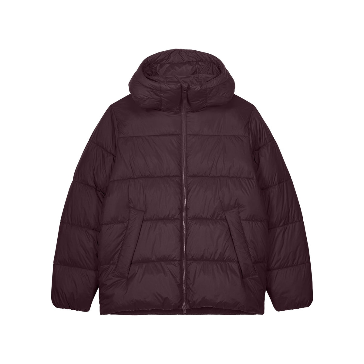 Unisex Pufferjacke Red Brown – Produktansicht vorne