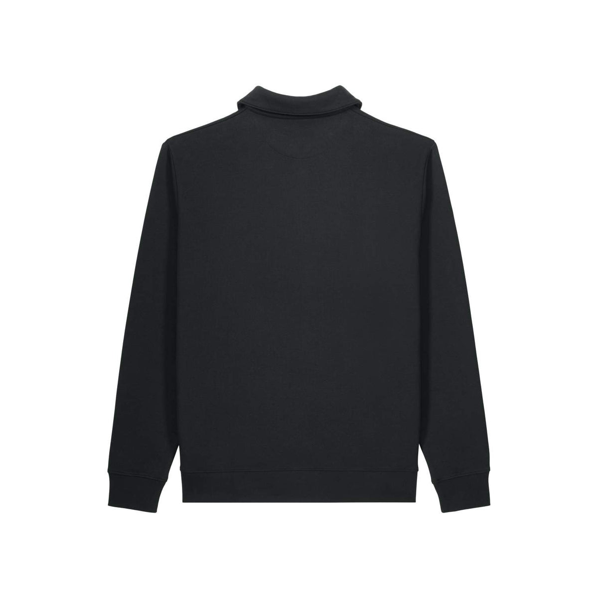 Half-Zip Sweatshirt Schwarz, Produktansicht hinten