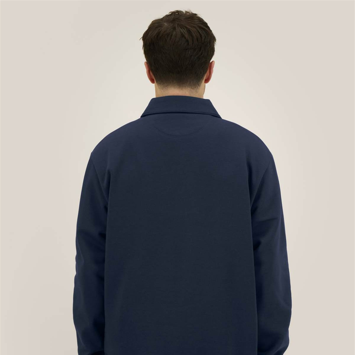 Half-Zip Sweatshirt Navy, Rückansicht