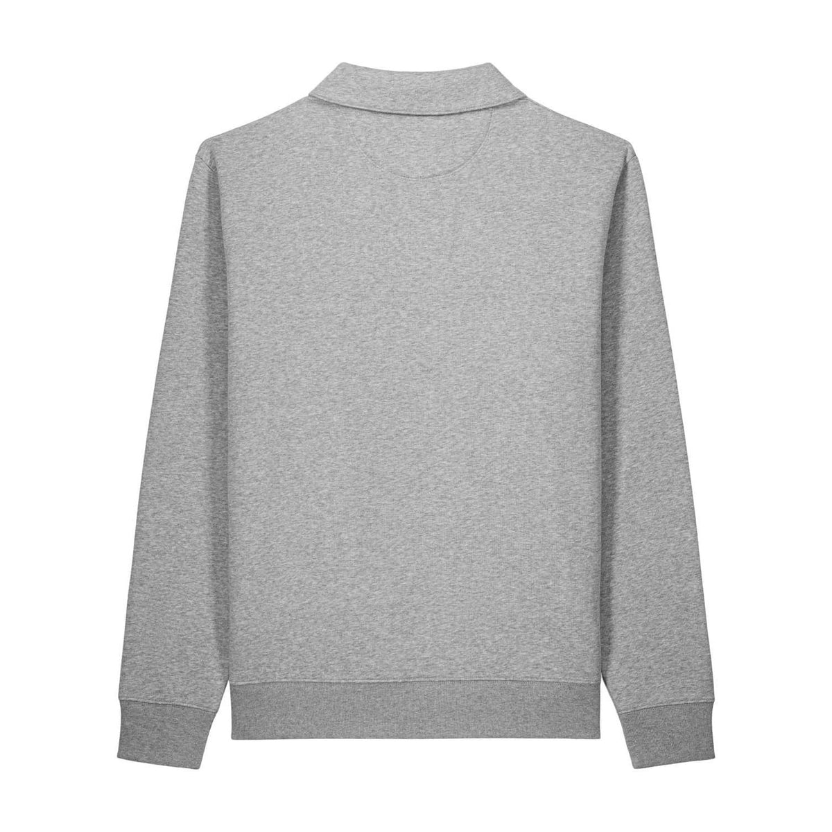 Half-Zip Sweatshirt Heather Grey, Produktansicht hinten