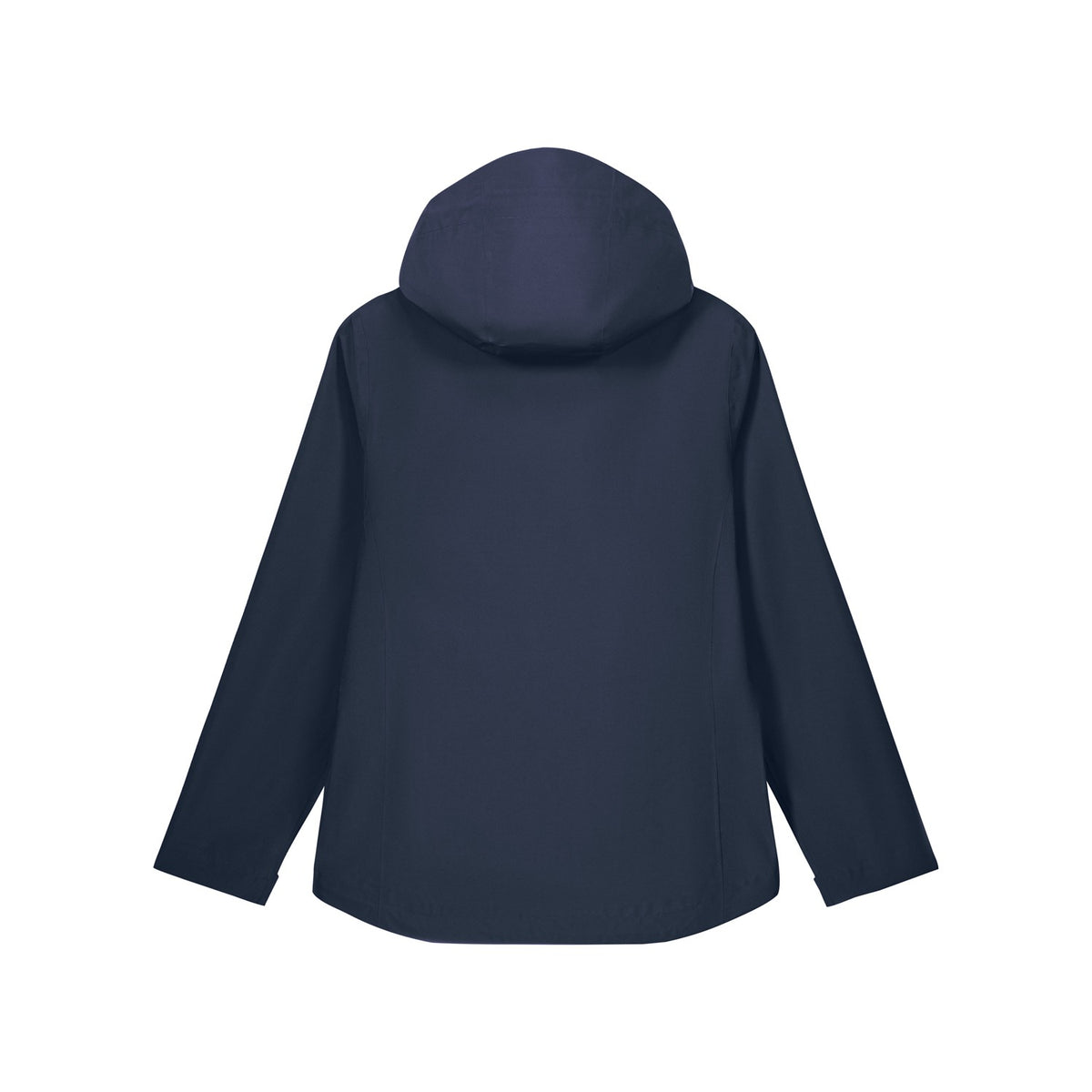Damen Regenjacke Navy, Produktansicht hinten