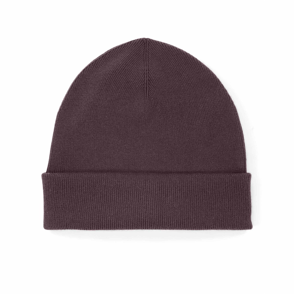 Unisex Beanie mit Umschlag Red Brown – Produktansicht vorne