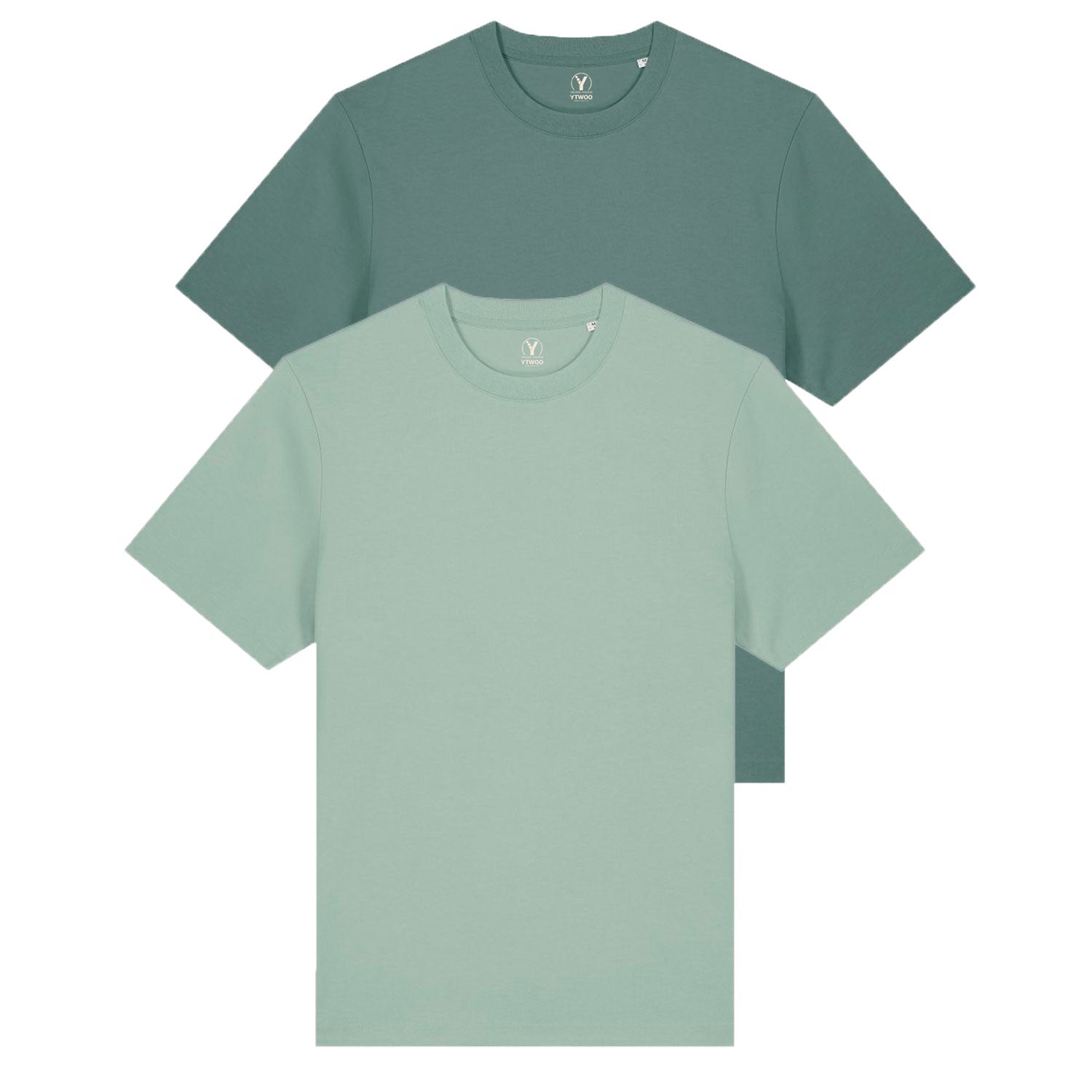 Doppelpack Unisex-T-Shirts aus schwerem Stoff