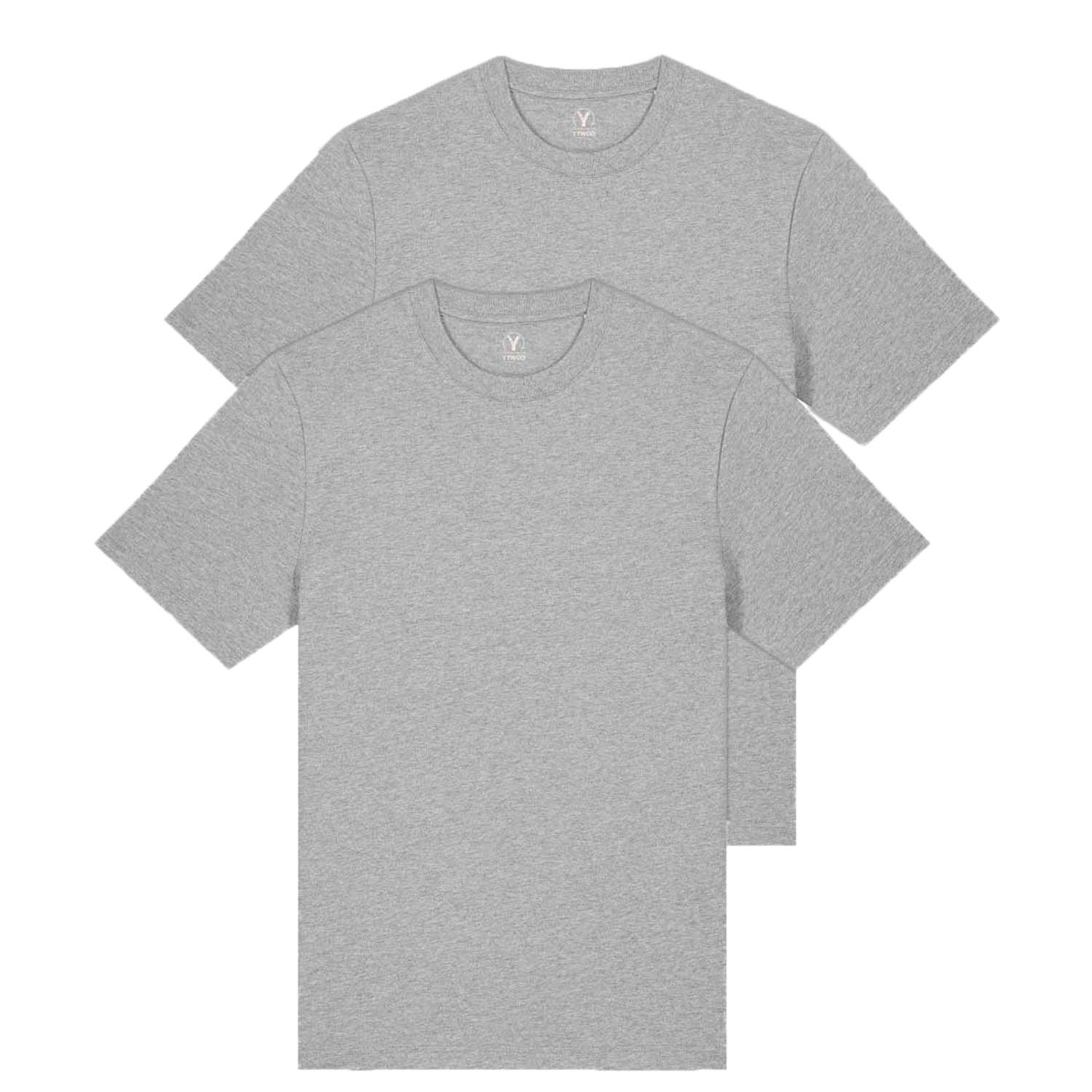 Doppelpack Unisex-T-Shirts aus schwerem Stoff
