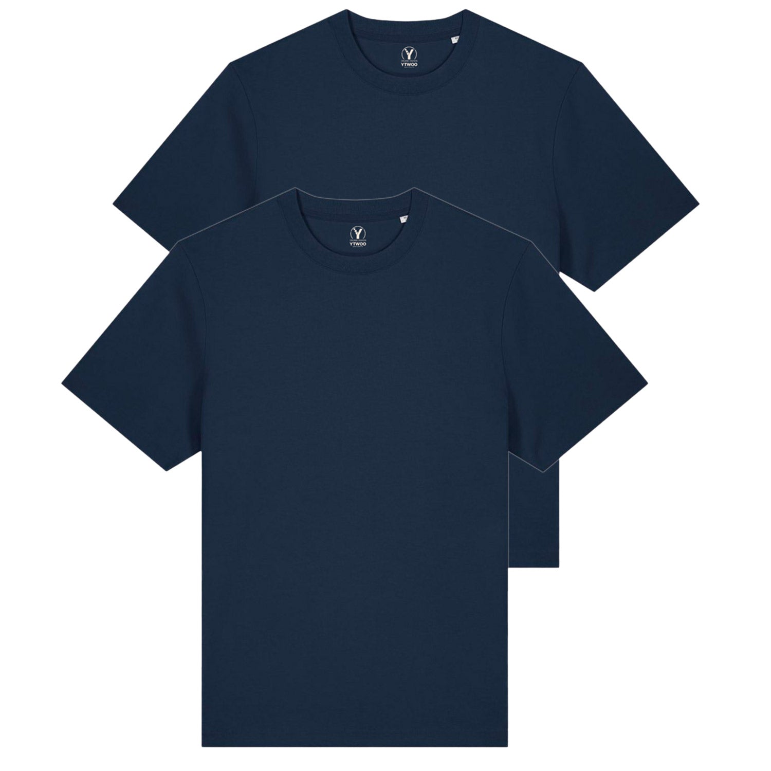 Doppelpack Unisex-T-Shirts aus schwerem Stoff