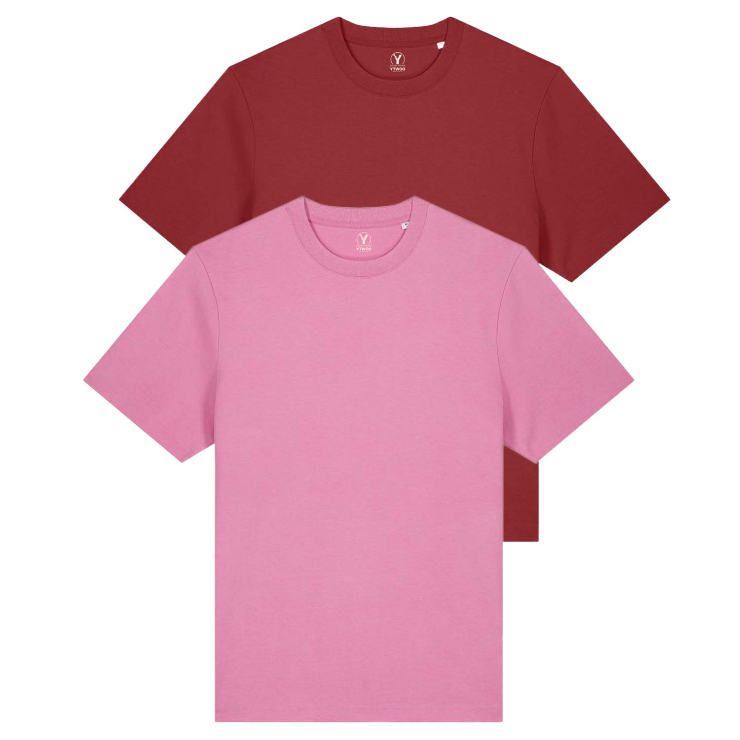 Doppelpack Unisex-T-Shirts aus schwerem Stoff