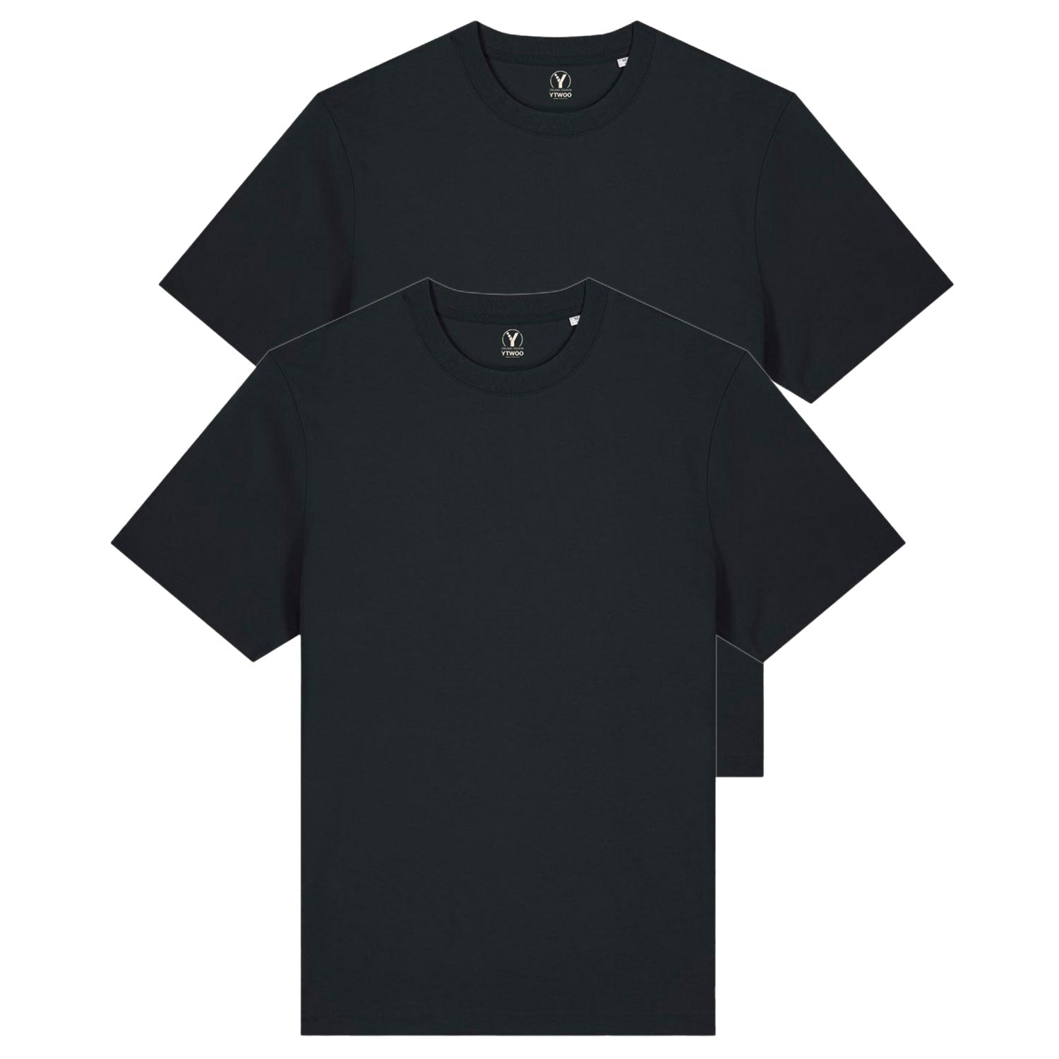 Doppelpack Unisex-T-Shirts aus schwerem Stoff