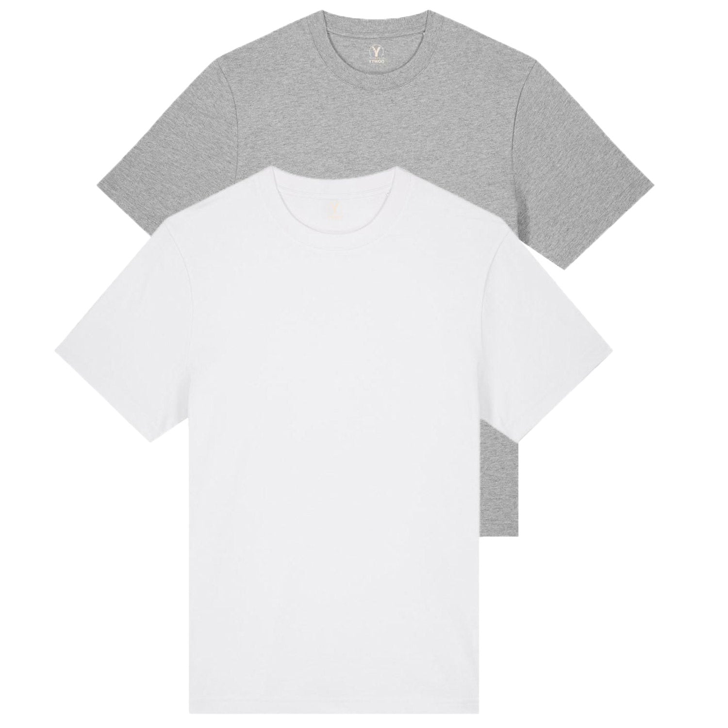 Doppelpack Unisex-T-Shirts aus schwerem Stoff