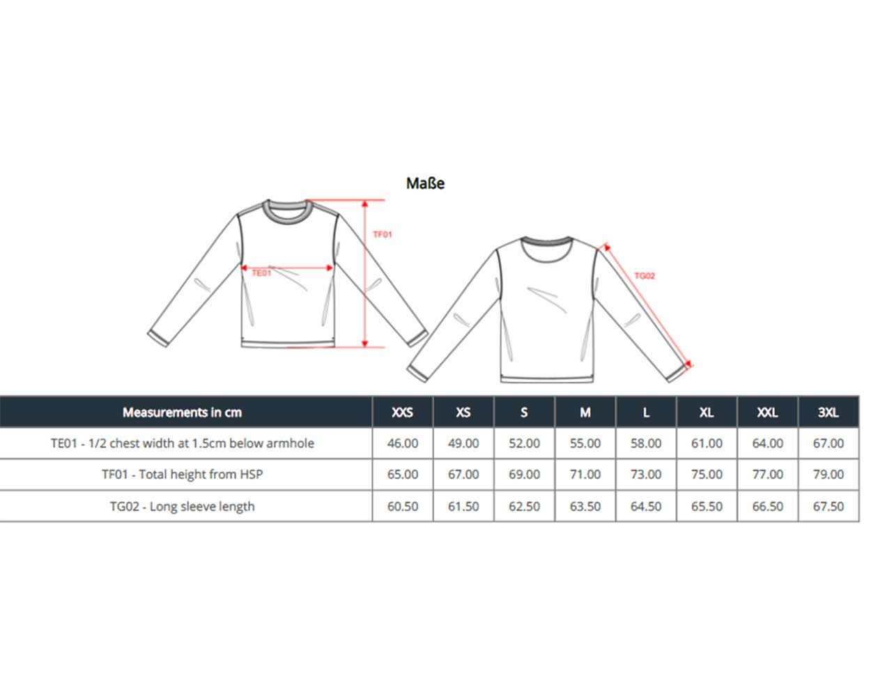 unisex-sweatshirt_bio-nachhhaltig-sizeguide