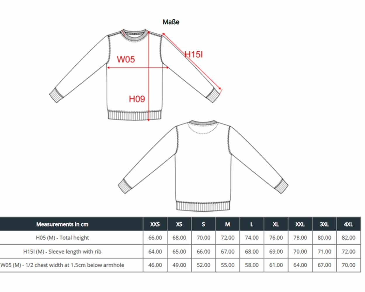 unisex-sweatshirt_recycelt-nachhaltig-sizeguide