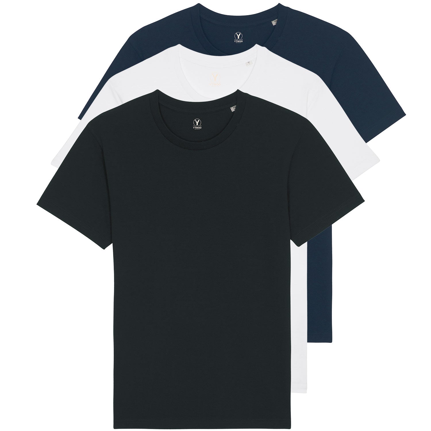 3er Pack Basic T-Shirts | Unisex | 150 g/qm Bio-Baumwolle