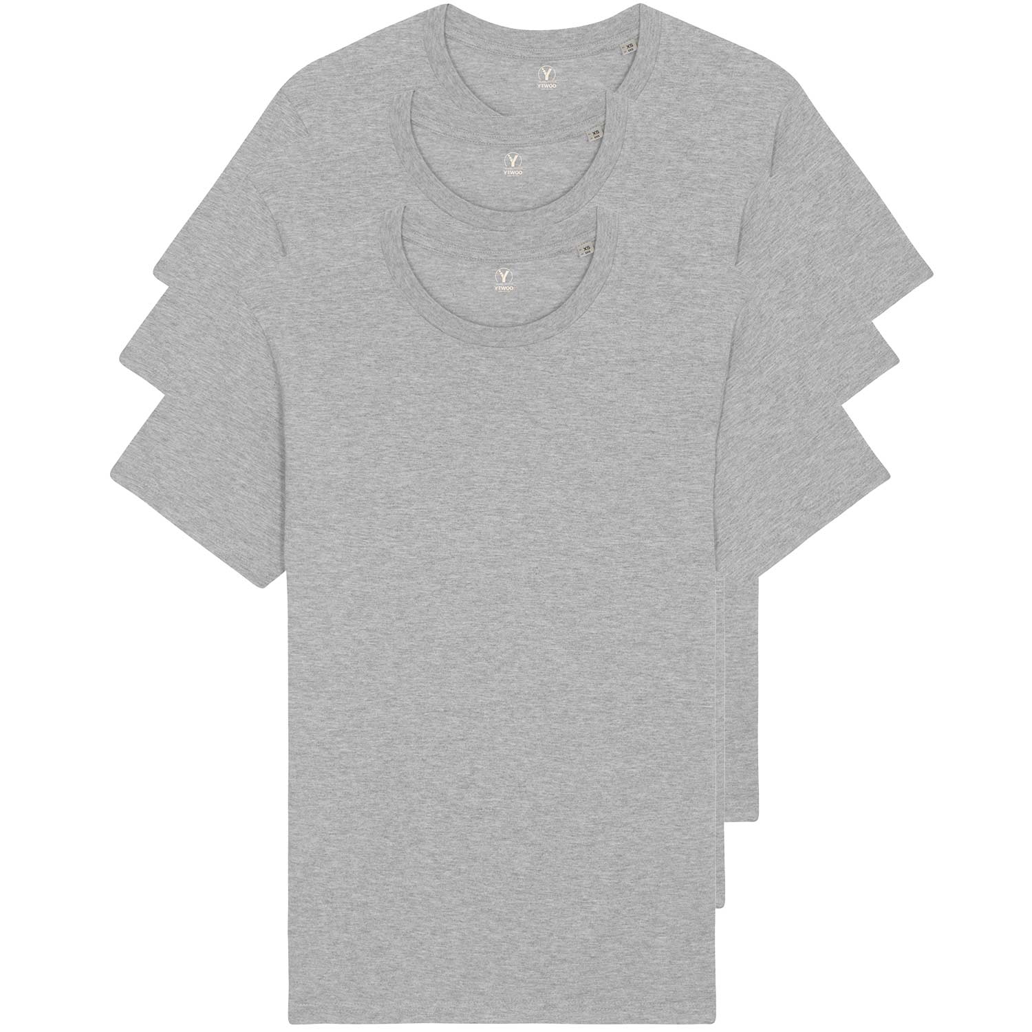 3er Pack Basic T-Shirts | Unisex | 150 g/qm Bio-Baumwolle