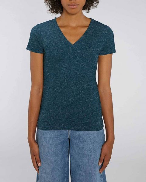 YTWOO Damen |Basic T-Shirt mit V-Ausschnitt