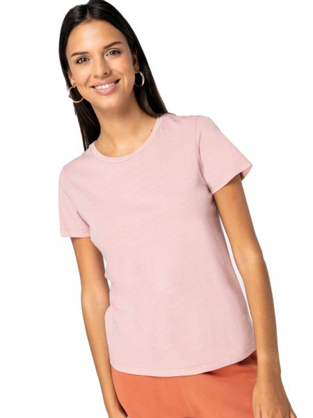 Ausgewaschenes Damen T-Shirt aus 100% Bio-Baumwolle