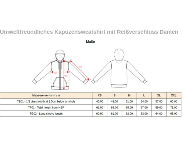 Nachhaltiges Basic Kapuzensweatshirt für Damen