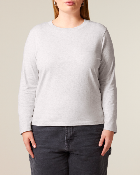 Basic Damen Langarmshirt aus 100% Biobaumwolle