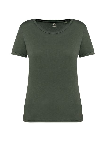 Ausgewaschenes Damen T-Shirt aus 100% Bio-Baumwolle